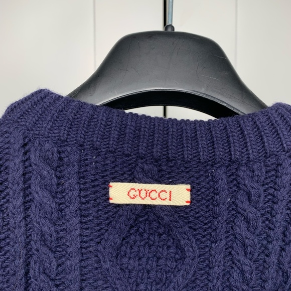 Gucci Navy Knit Sweater - Picture 4 of 10